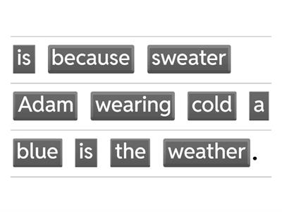 Rearrange sentence STD 2