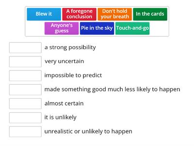 Idioms - Probability