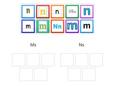 m and n letter sort