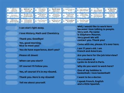 Fr 2  Question formation and Job interview