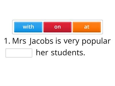 Spotlight 8 Unit 1F | Dependent prepositions