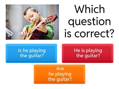Present Continuous Interrogative - Quiz