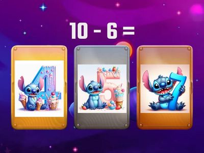 Таблица на 6. Вычитание.