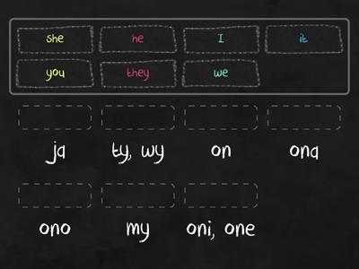 personal pronouns