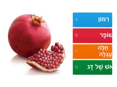  ראש השנה חידון מילים 