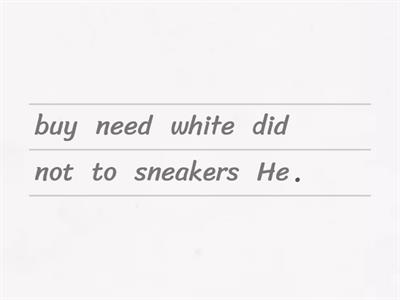 Sentences with want to and need to