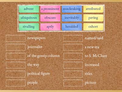 IELTS - Collocations - The development of the magazine