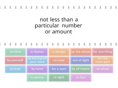 Gold Experience B2 unit 4 prepositional phrases 1