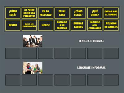 LENGUAJE FORMAL E INFORMAL