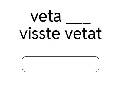 Epäsäännölliset verbit N-Ä