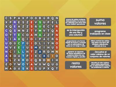 sopa de letras de excel