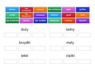 stopniowanie przymiotnika