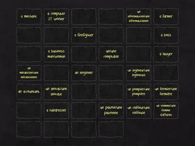 Fr2A métiers et professions 