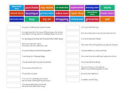 LINC 3 Intro to Shopping Matchup