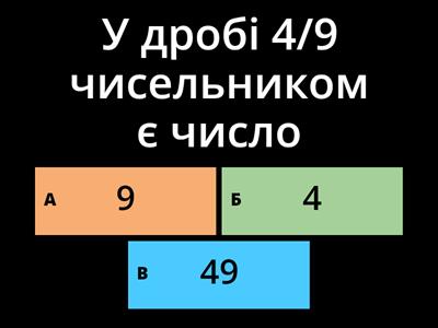 Звичайні дроби 5 клас