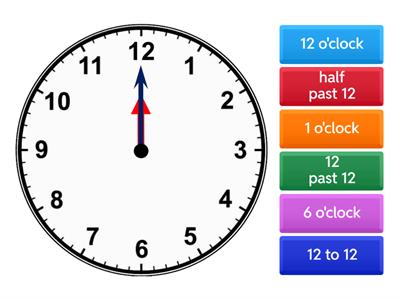  Telling the Time (5 minute intervals)