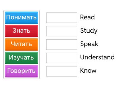 Первые глаголы А1