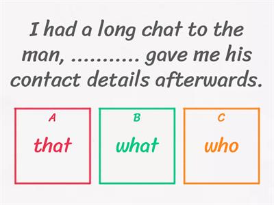 Defining and Non-defining Relative Clauses