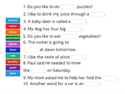 au vs  aw sentence closure