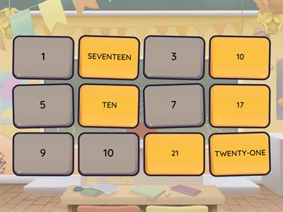 Numbers - Memory Game