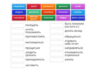 Verbos цт испанский