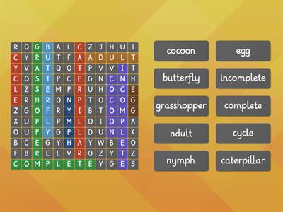 Complete and incomplete life cycles - Year 2A