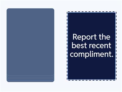 Reported speech speaking A2