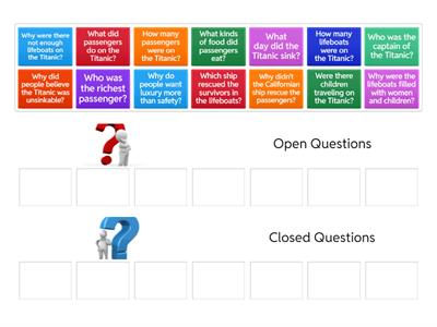 Open and Closed Questions