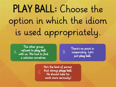 Idioms