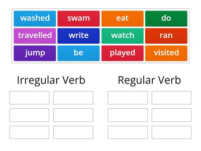 Irregular and Regular Verbs