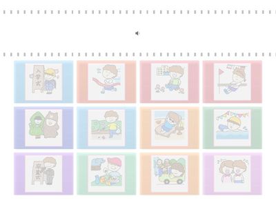 小学校英語 school events flashcards