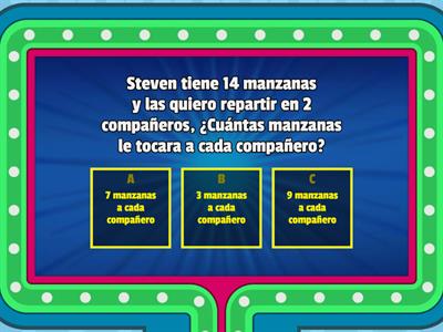 Problemas de divisiones y multiplicaciones 