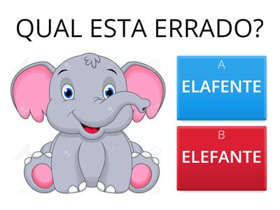 Qual esta errado?