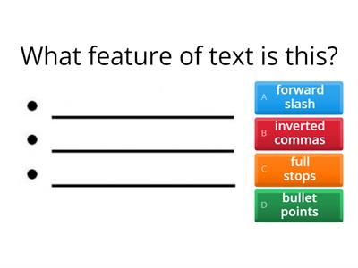 Features of text