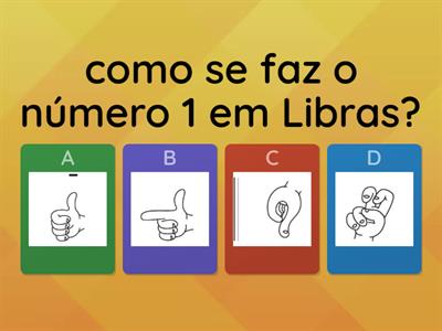 vamos aprender os números, e as vogais em Libras?