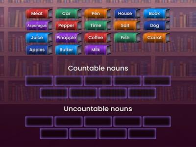 Countable and Uncountable nouns