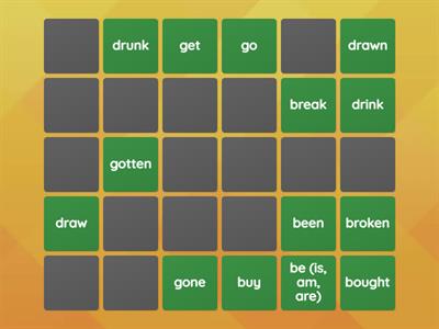 Match Present and Past Participle