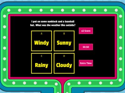 Inference with Clues: Read each clue to figure out the correct answer