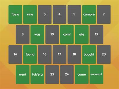 irregular past with spanish translation experience a2
