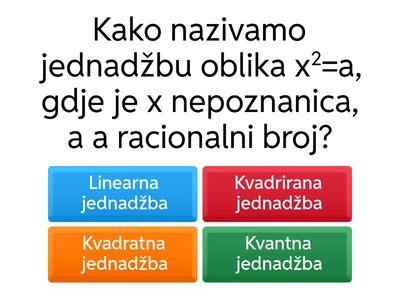 Kvadratna jednadžba