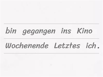 Satzbau mit Perfekt. Schritt für Schritt ins Grammatikland.