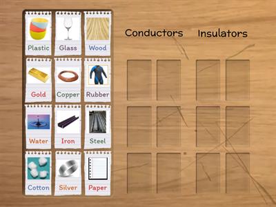 Sorting Conductors and Insulators