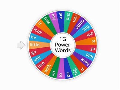 1G Power Words