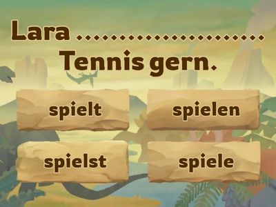 Präsens; regelmäßige Verben