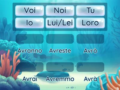 Verbo avere futuro semplice indicativo