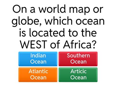 multiple choice questions for " Africa Explorer": Map Master