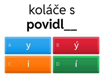 Podstatná jména rodu středního - ií,yý