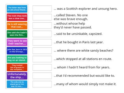 Relative clauses