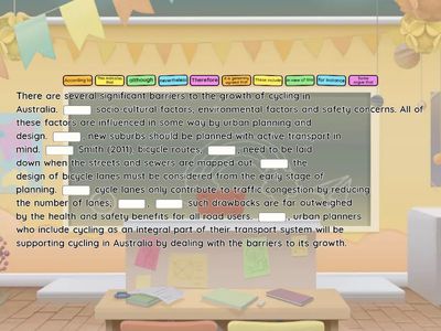 Adding cohesion to a paragraph