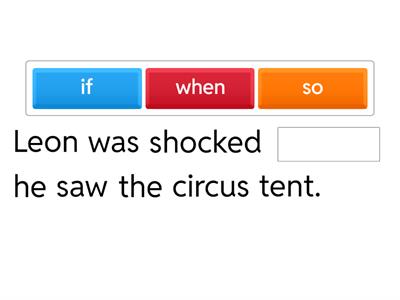 Fill in the gap - conjunctions